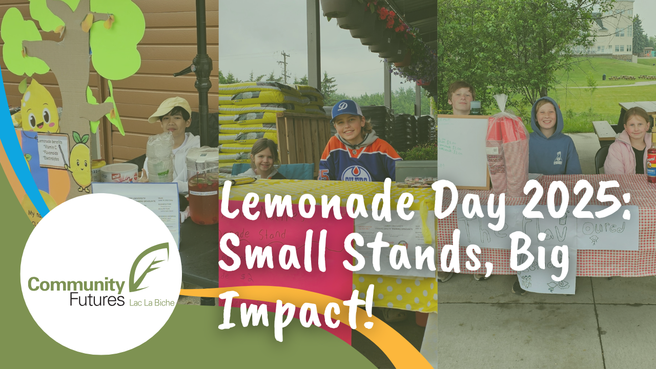 Blog post of banner with the title &quot;Lemonade Day 2025: Small Stands, Big Impact&quot;